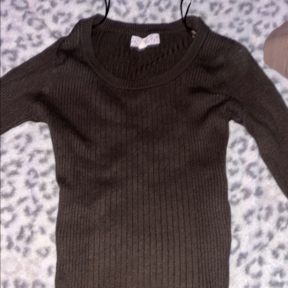 Pink Republic Brown Long Sleeve Tee